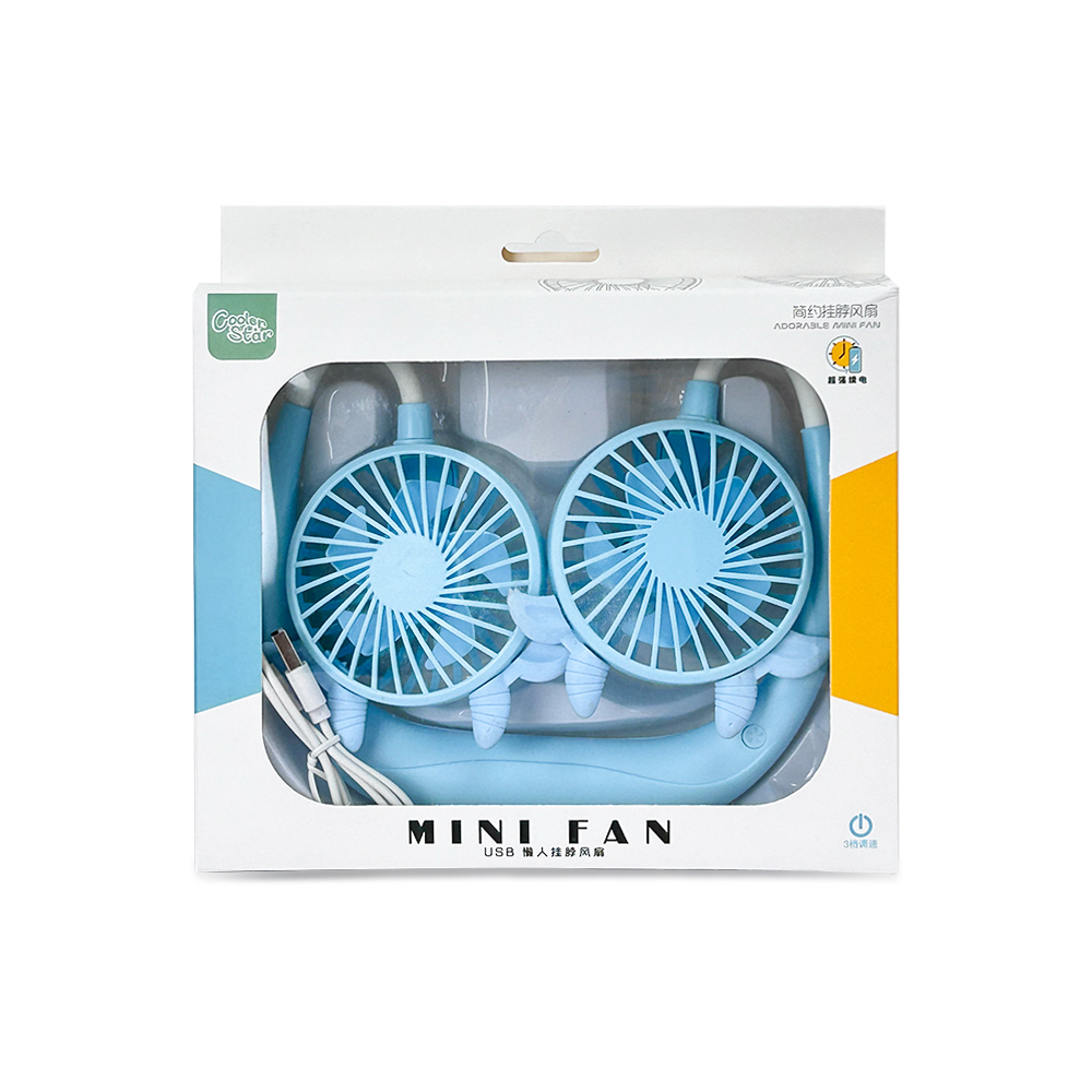 Ventilador De Cuello Para Colgar Portátil Recargable Usb