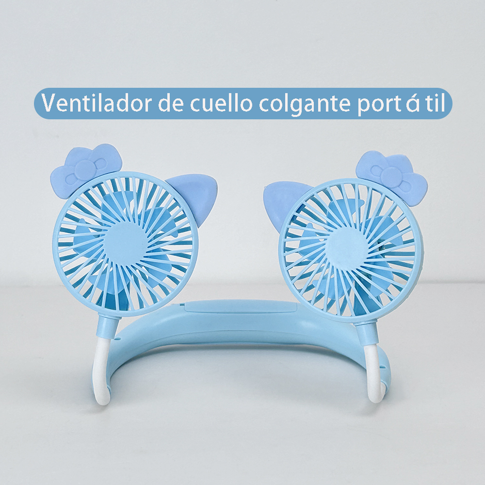 Ventilador Portátil De Cuello recargar Y Ajustable