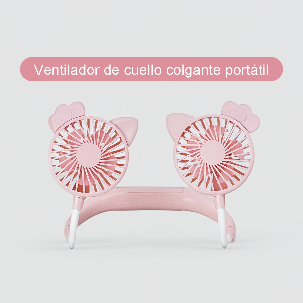 Ventilador Portátil De Cuello recargar Y Ajustable