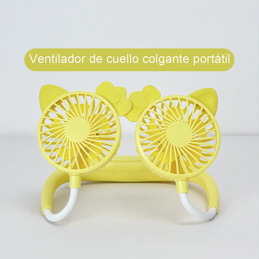 Ventilador Portátil De Cuello recargar Y Ajustable