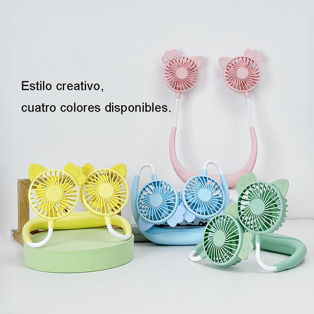 Ventilador Portátil De Cuello recargar Y Ajustable