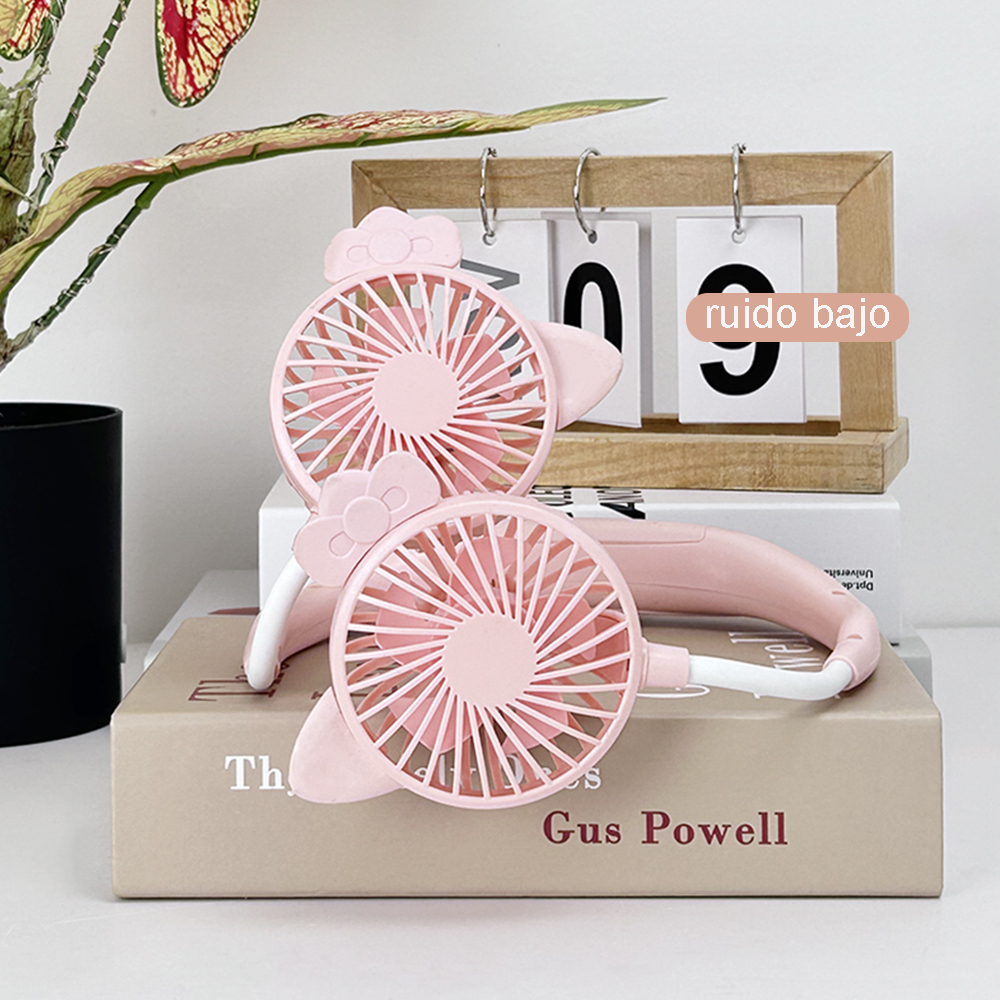 Ventilador Portátil De Cuello recargar Y Ajustable