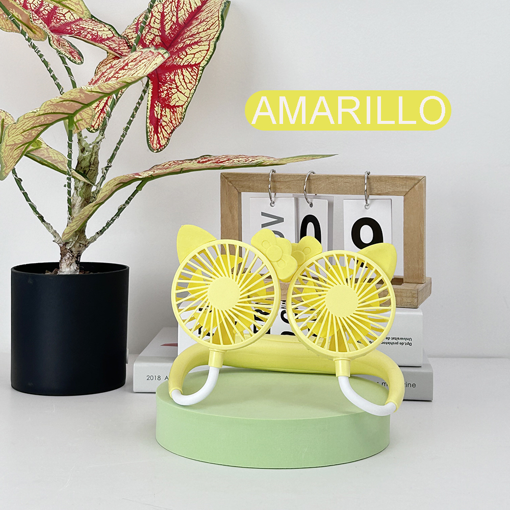 Ventilador Portátil De Cuello recargar Y Ajustable
