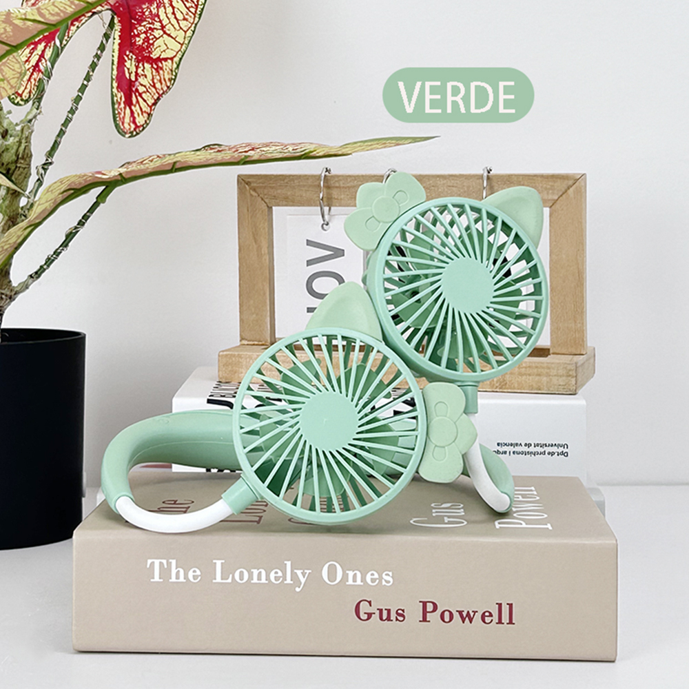 Ventilador Portátil De Cuello recargar Y Ajustable