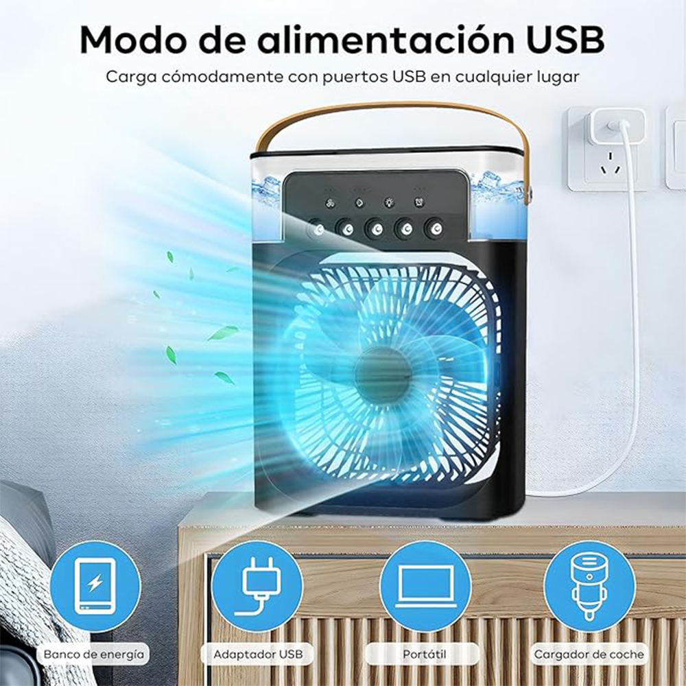 Mini Enfriador De Aire Acondicionado Portátil Humidificador