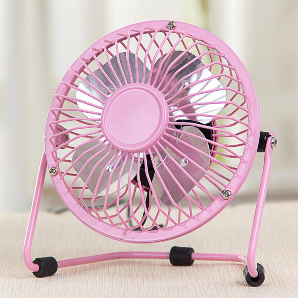 Ventilador Portatil De Mesa Escritorio Usb Metálico Oficina