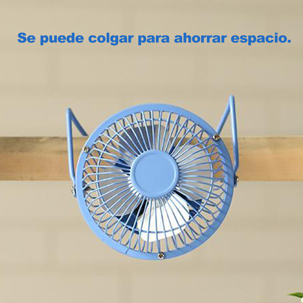 Ventilador Portatil De Mesa Escritorio Usb Metálico Oficina