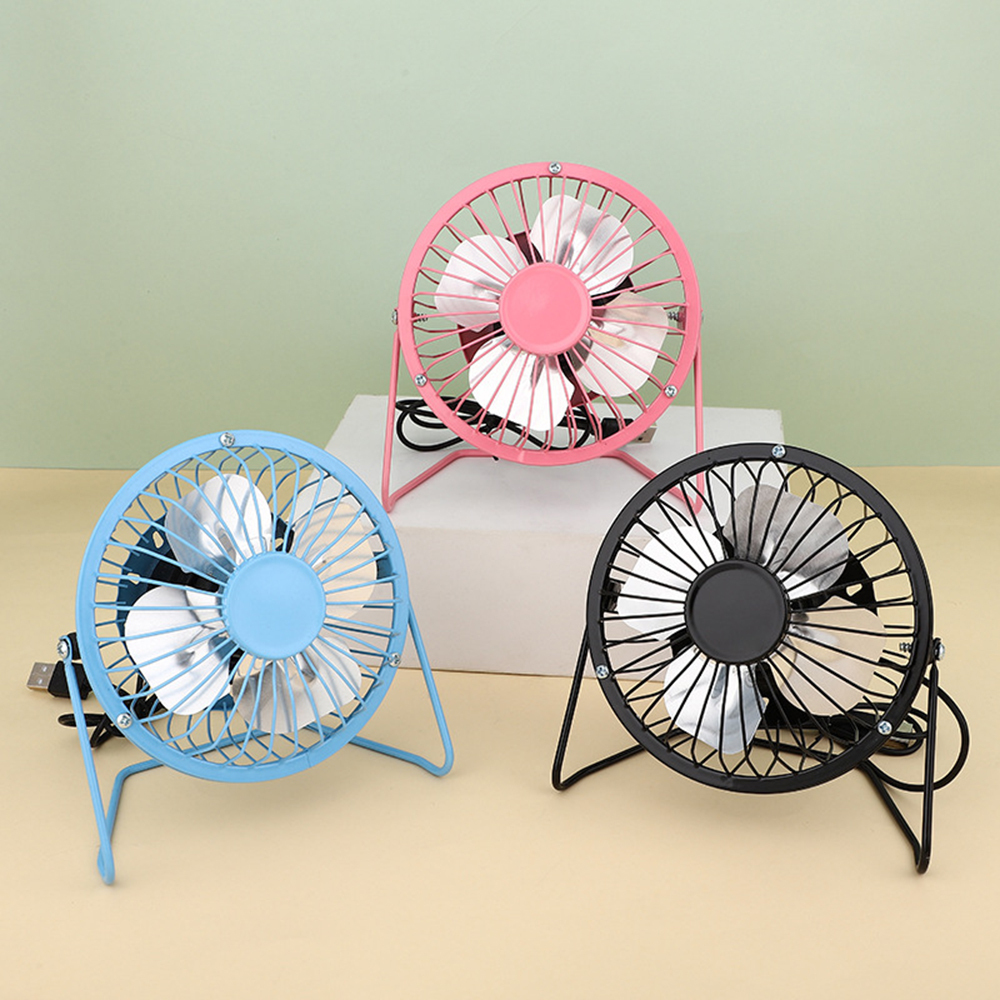Ventilador Portatil De Mesa Escritorio Usb Metálico Oficina