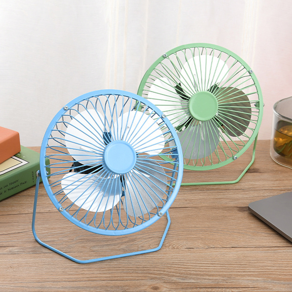 Ventilador Portatil De Mesa Escritorio Usb Metálico Oficina