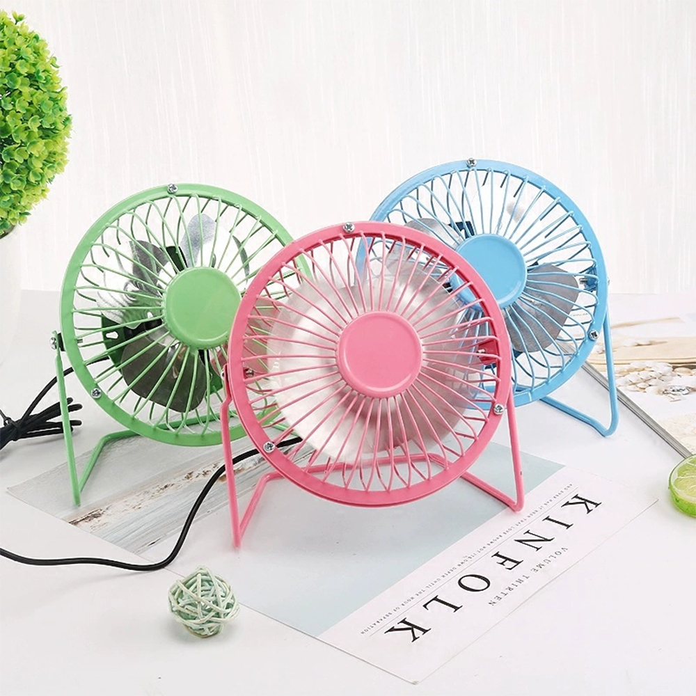 Ventilador Portatil De Mesa Escritorio Usb Metálico Oficina