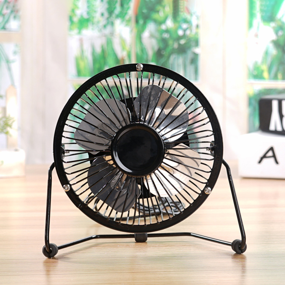 Ventilador Portatil De Mesa Escritorio Usb Metálico Oficina