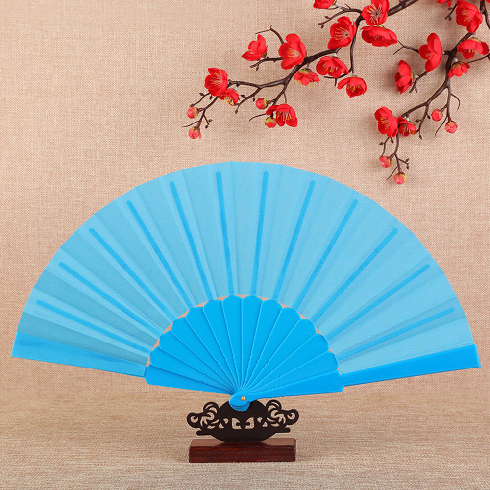 12 Piezas Ventilador de mano portátil Ligero, compacto y fácil de plegar Se puede utilizar para el verano y la decoración.