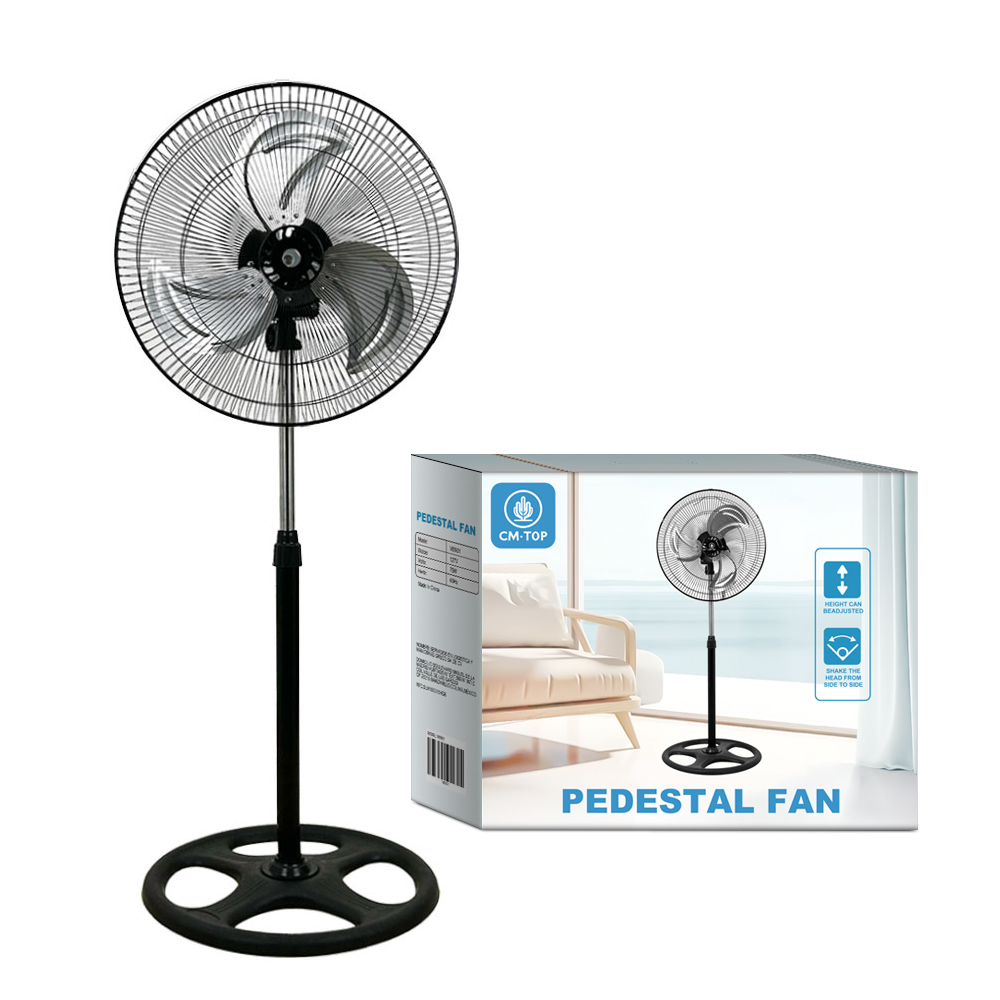 Ventilador Piso Pie Pedestal 3 Aspa para Industria y Hogar