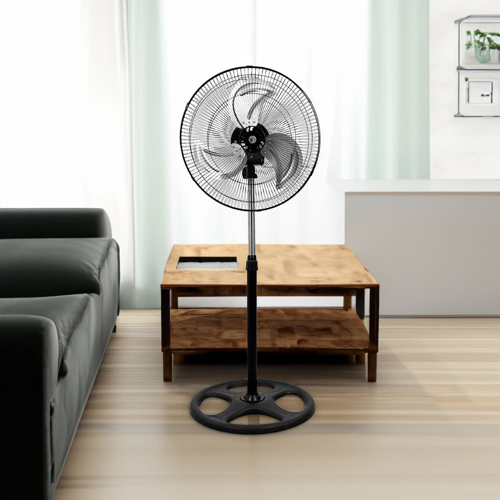 Ventilador Piso Pie Pedestal 3 Aspa para Industria y Hogar