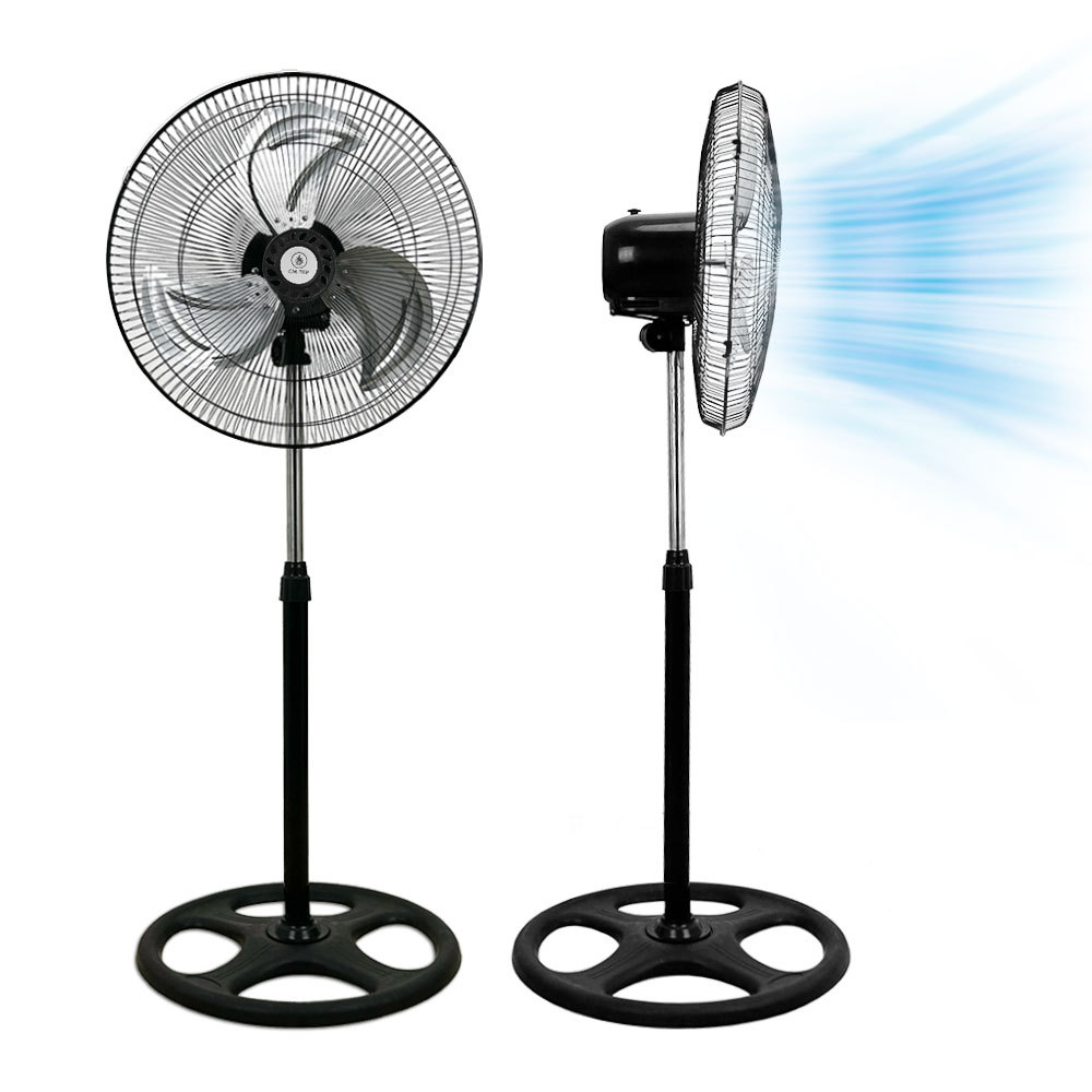 Ventilador Piso Pie Pedestal 3 Aspa para Industria y Hogar