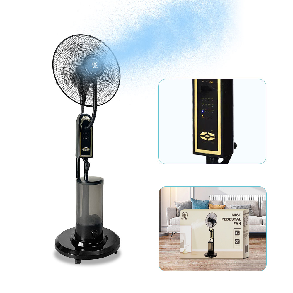 Ventilador Industrial con Aspersión de Agua Control Remoto