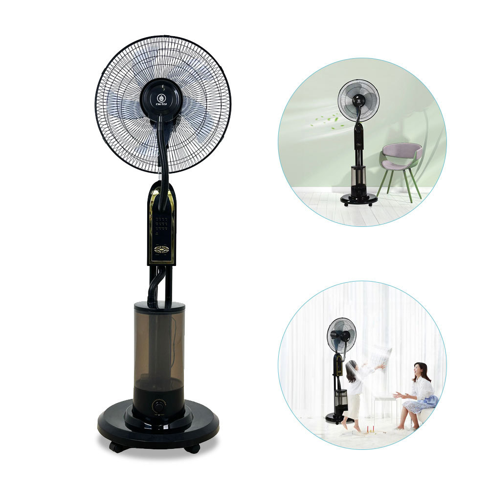 Ventilador Industrial con Aspersión de Agua Control Remoto