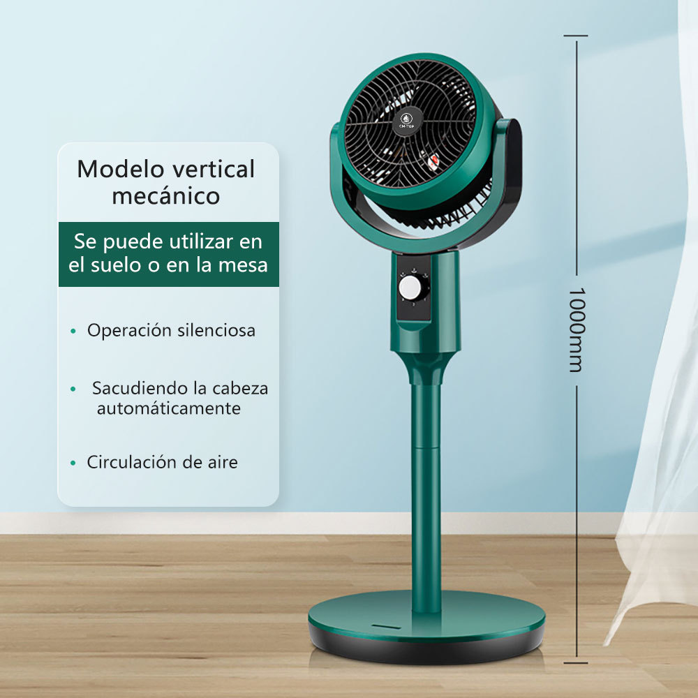 Ventilador Portatil 2 en 1 Circulador de Aire Oscilante	Ventilador de Pie