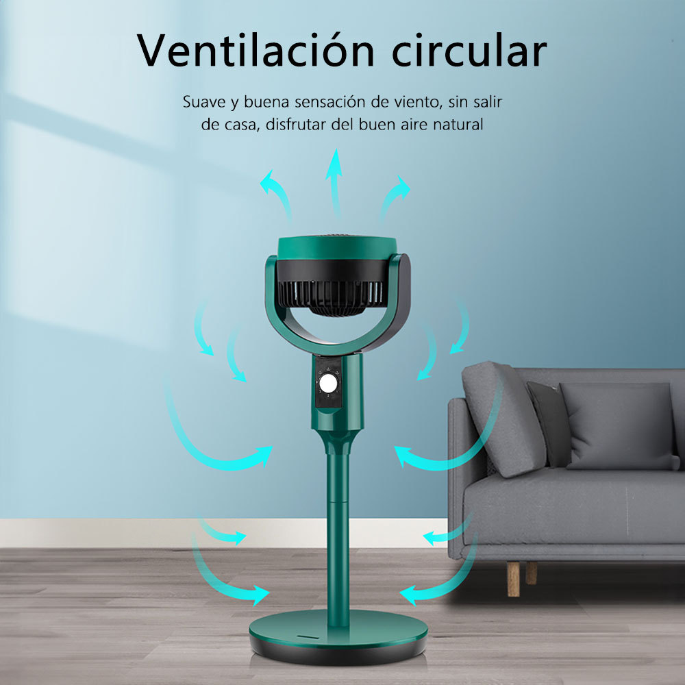 Ventilador Portatil 2 en 1 Circulador de Aire Oscilante	Ventilador de Pie
