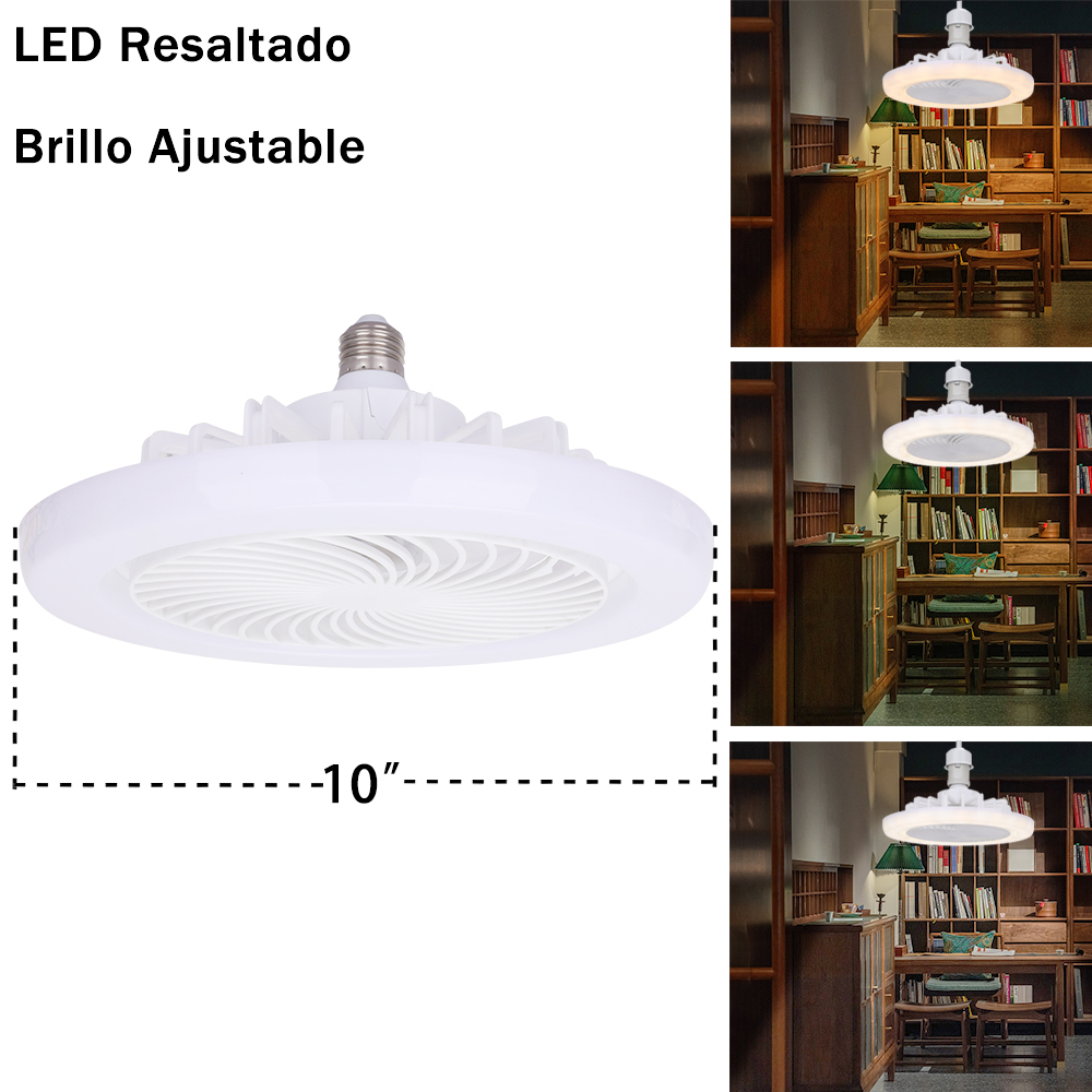 Ventilador De Techo Lámpara Con Led Luz Control Remoto