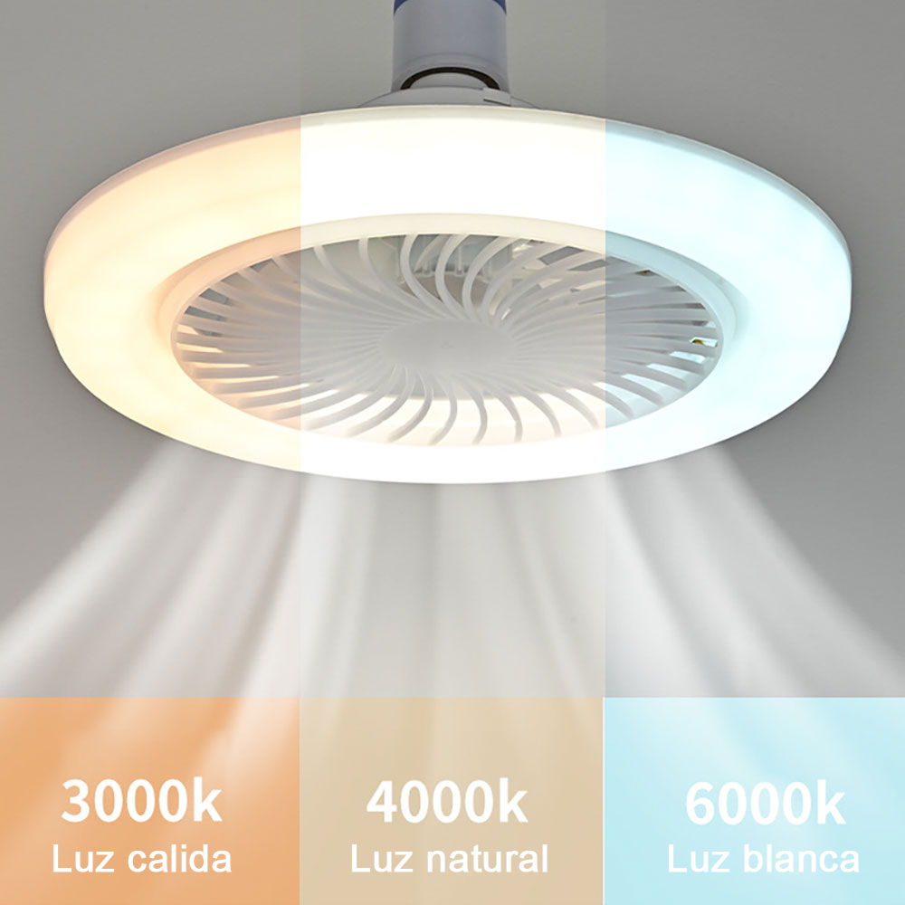 Ventilador De Techo Lámpara Con Led Luz Control Remoto