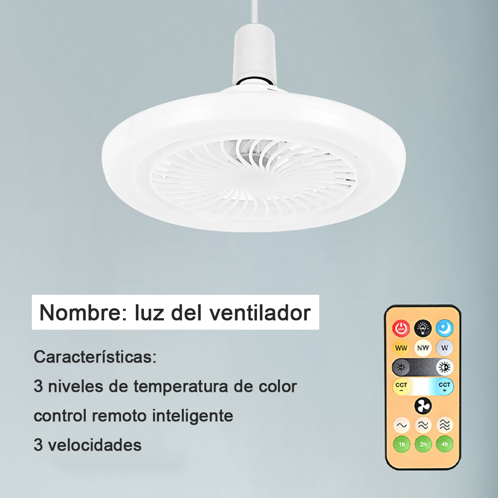 Ventilador De Techo Lámpara Con Led Luz Control Remoto