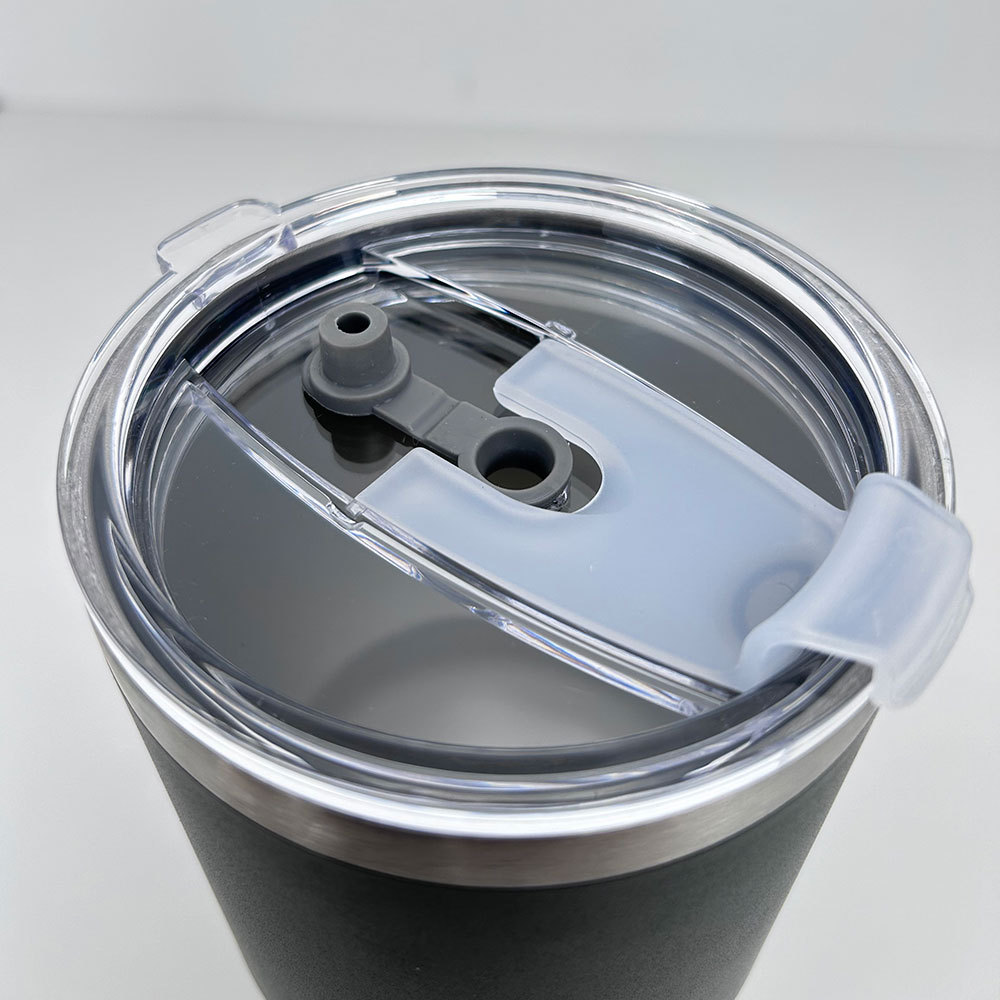 1 pieza Taza termo de acero inoxidable 900ml, taza de café con tapa, apta para deportes, camping y picnics