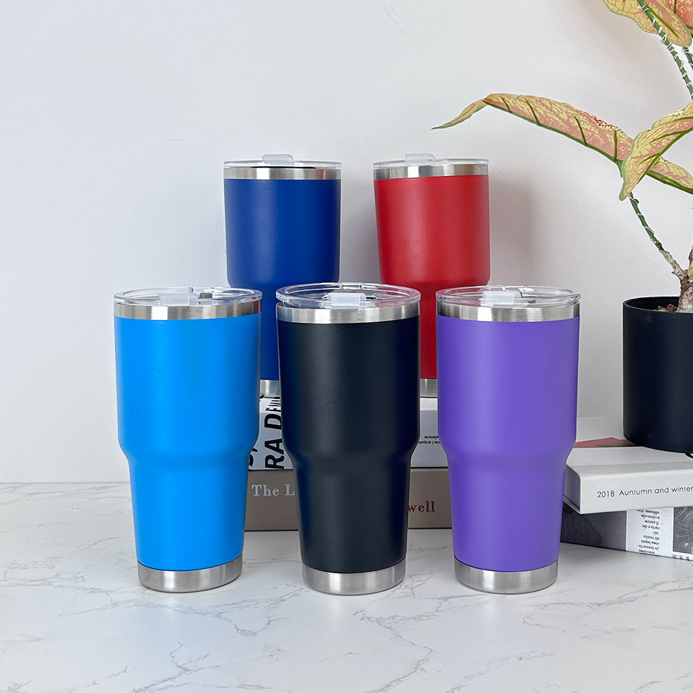 1 pieza Taza termo de acero inoxidable 900ml, taza de café con tapa, apta para deportes, camping y picnics