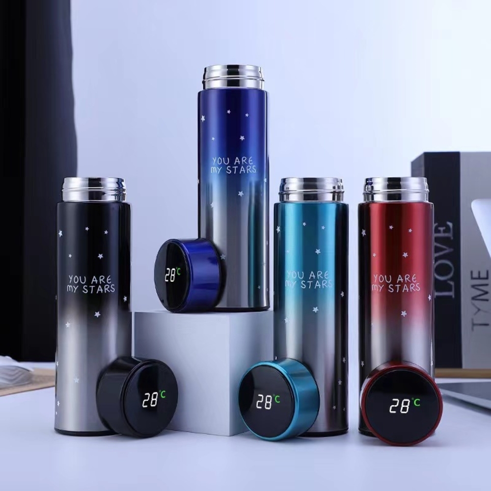Taza térmica acero inoxidable 500 ml con pantalla LED temperatura, taza café, taza té regalo