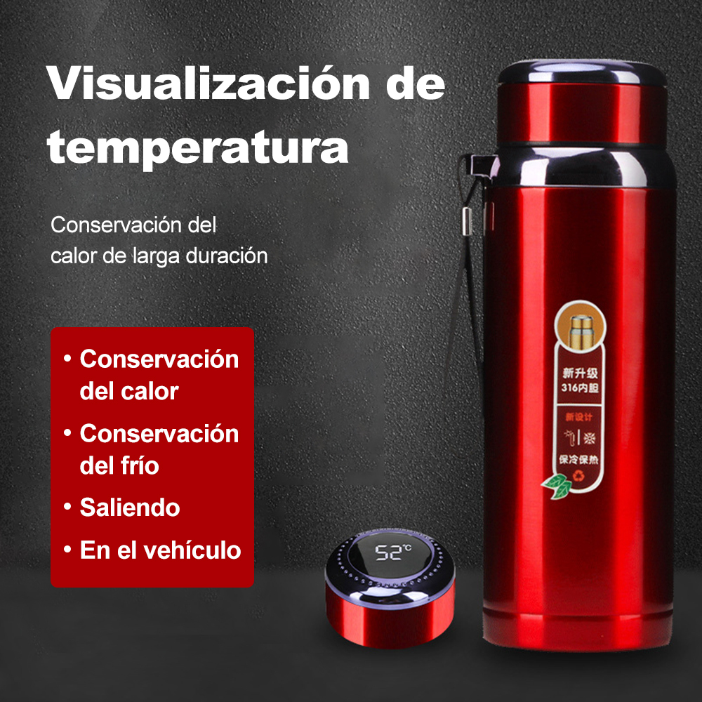 Taza Térmica Acero Inoxidable Botella De Agua 600ml