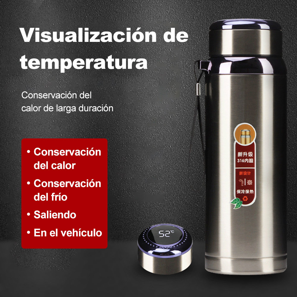 Taza Térmica Acero Inoxidable Botella De Agua 600ml