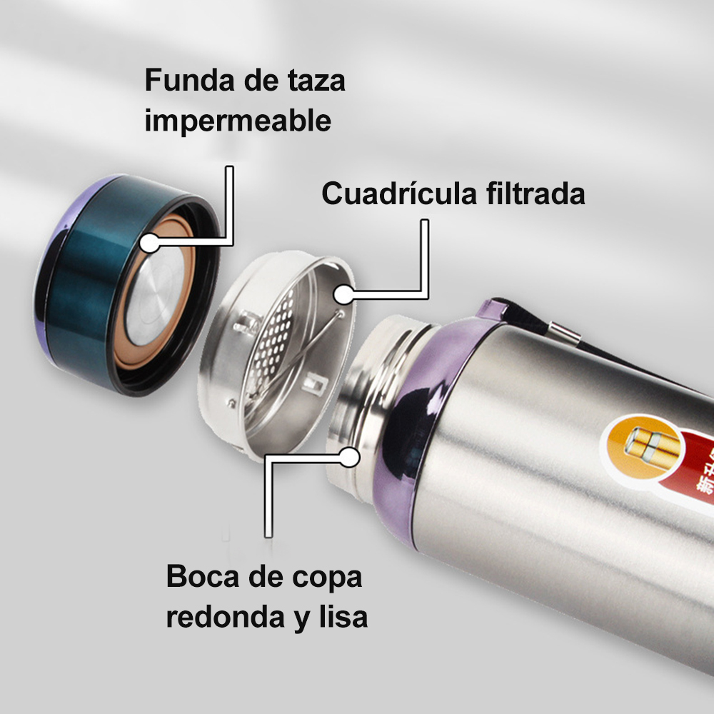 Taza Térmica Acero Inoxidable Botella De Agua 600ml