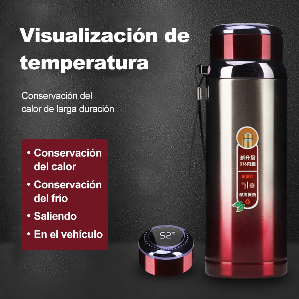 Taza Térmica Acero Inoxidable Botella De Agua 600ml