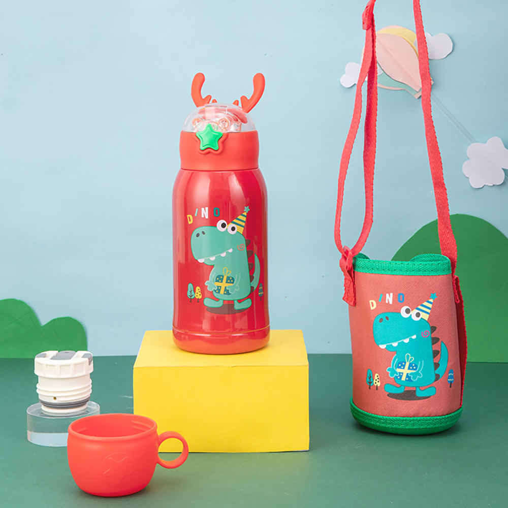 500 ml Taza térmica de acero inoxidable con dibujos animados