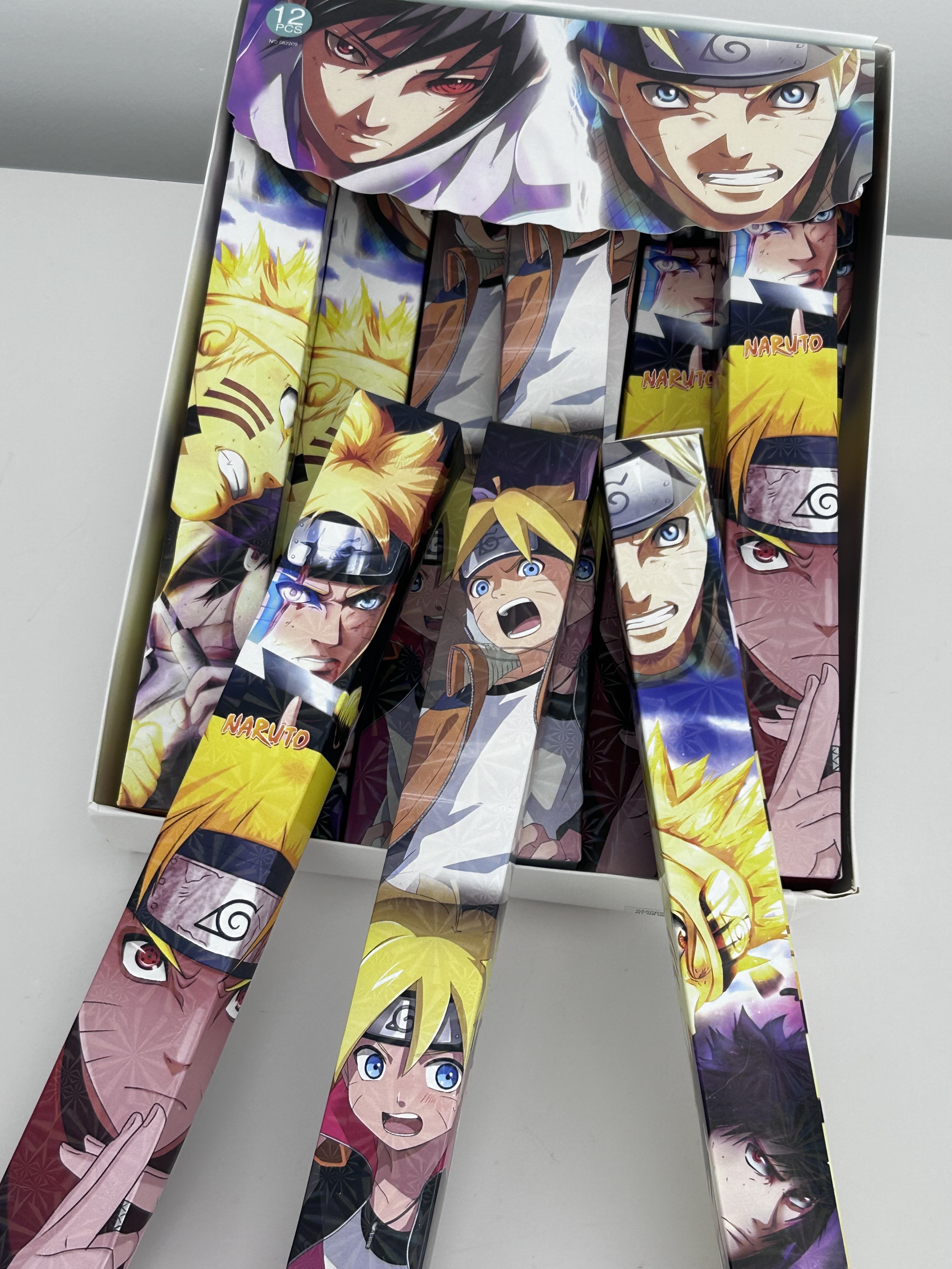 12 Piezas Abanico plegable Ninja de Hokage Naruto