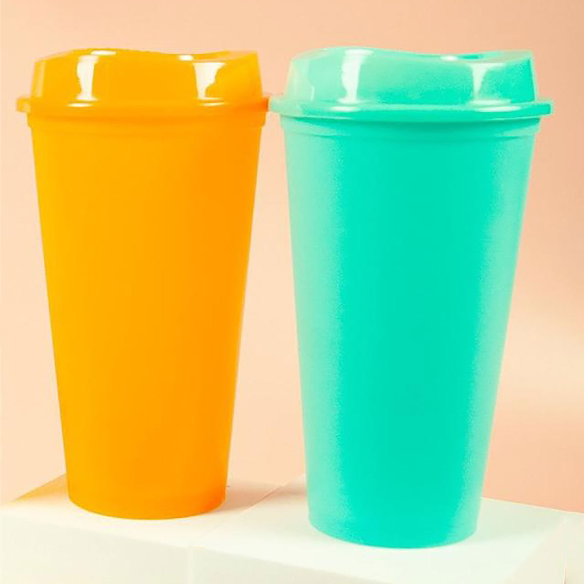1 pieza de taza de plástico Copa de bebida de café