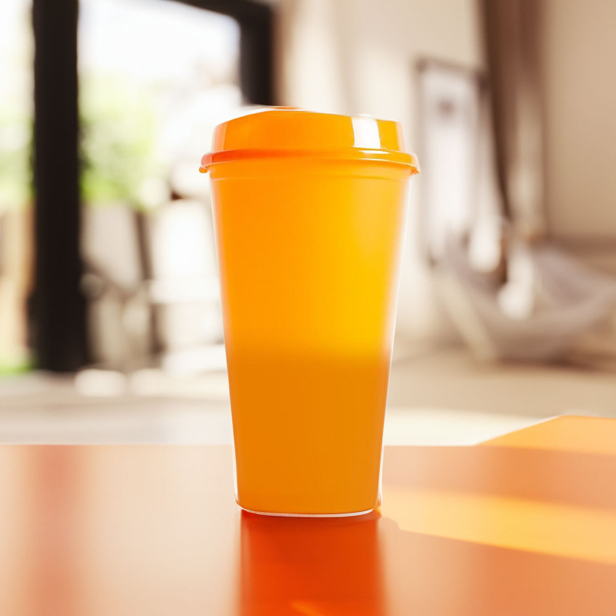 1 pieza de taza de plástico Copa de bebida de café