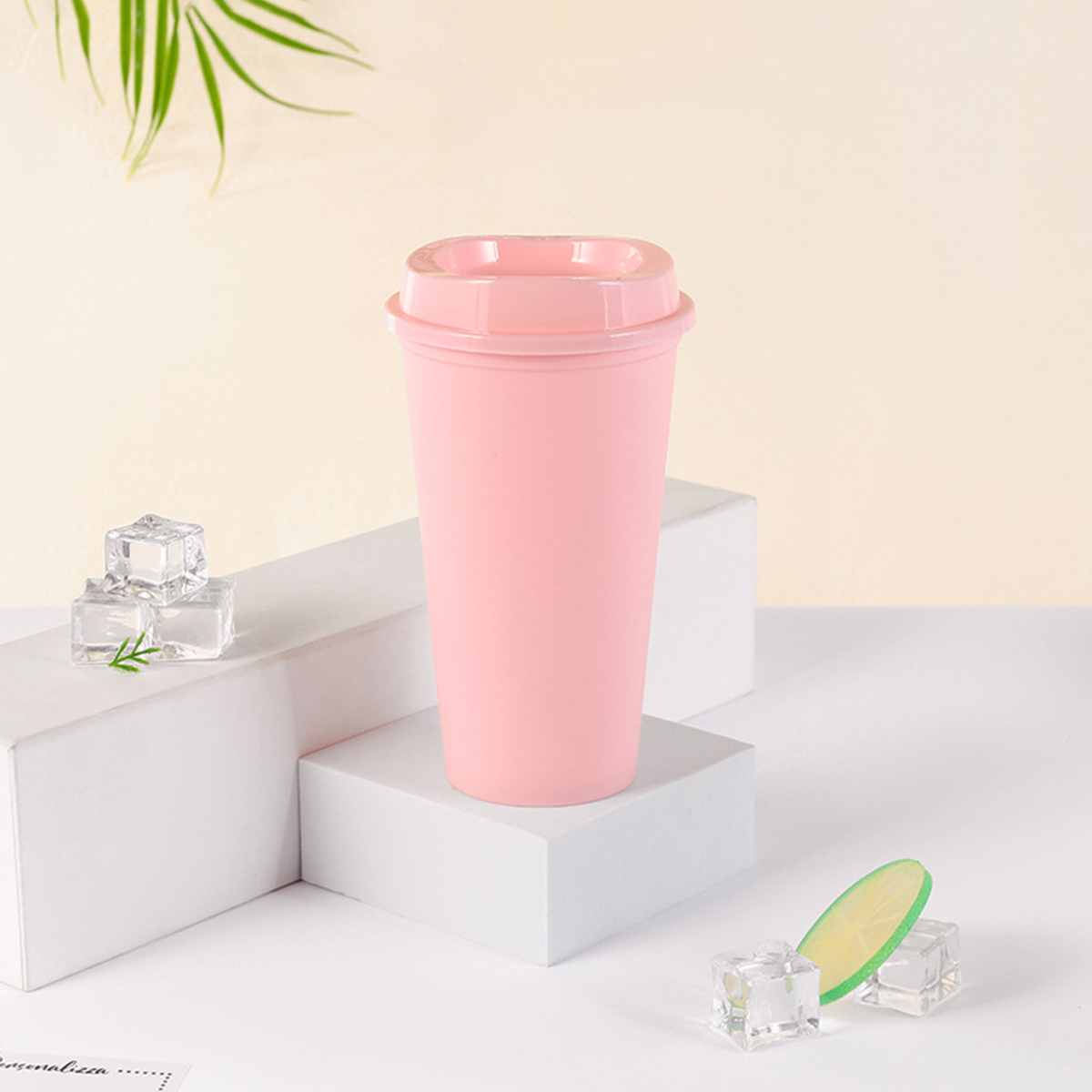 1 pieza de taza de plástico Copa de bebida de café