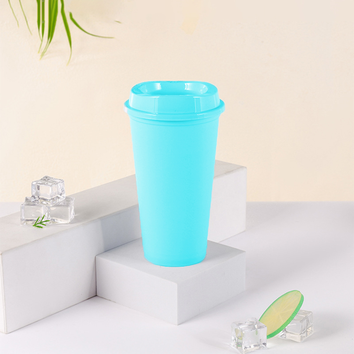 1 pieza de taza de plástico Copa de bebida de café