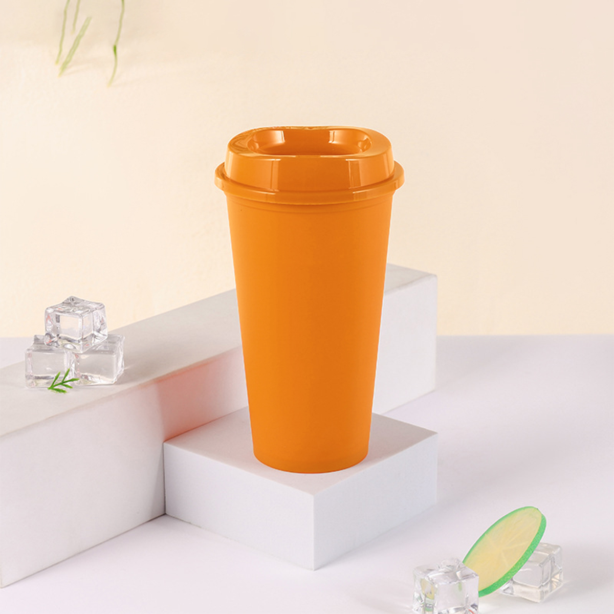 1 pieza de taza de plástico Copa de bebida de café
