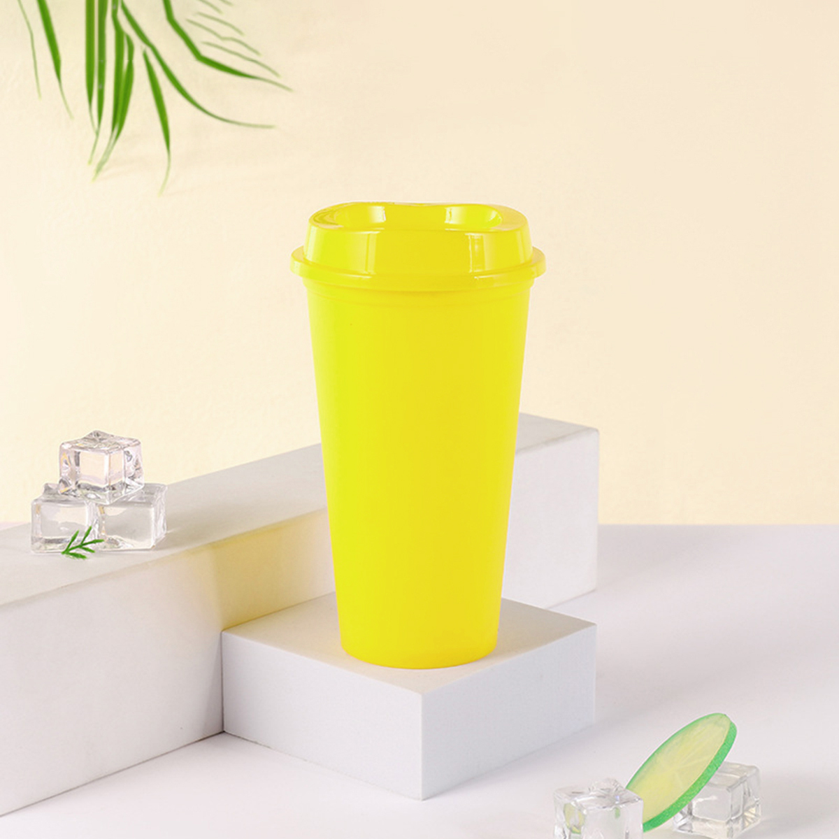 1 pieza de taza de plástico Copa de bebida de café