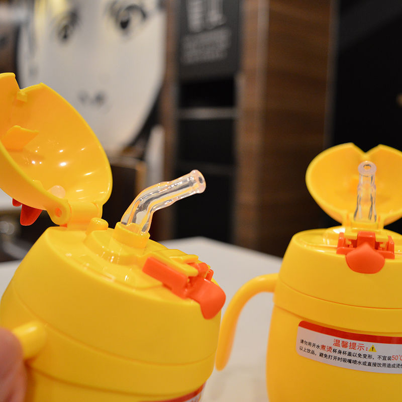 248 ml Pollito amarillo Vaso de cristal para niños