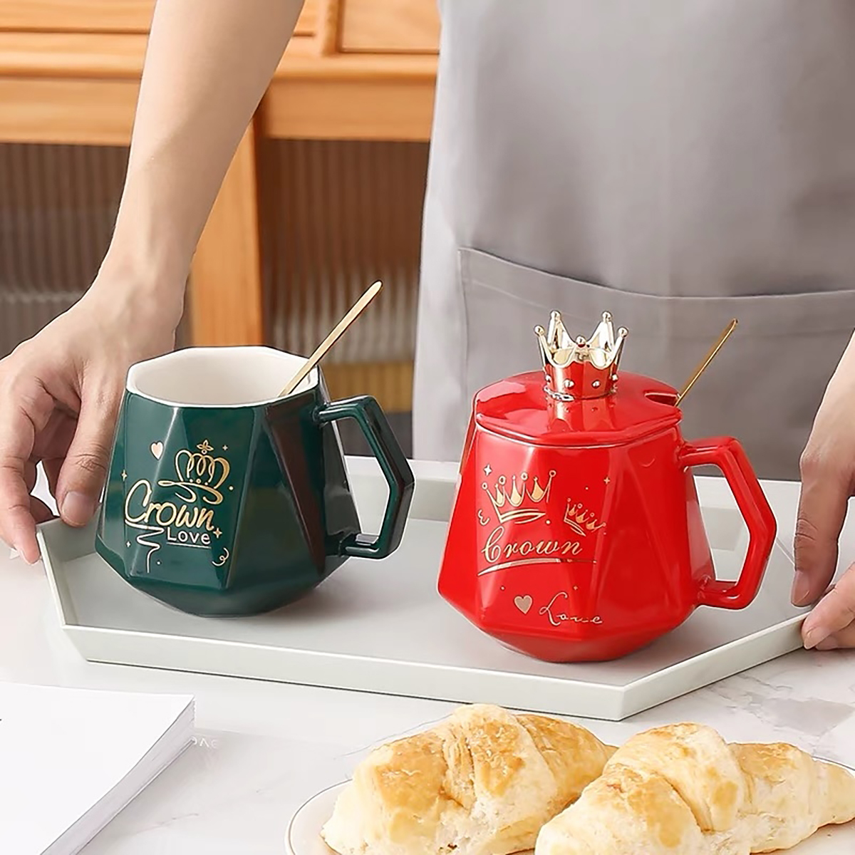 Juego de almohadillas térmicas para tazas con temperatura constante,Taza de 420 ml