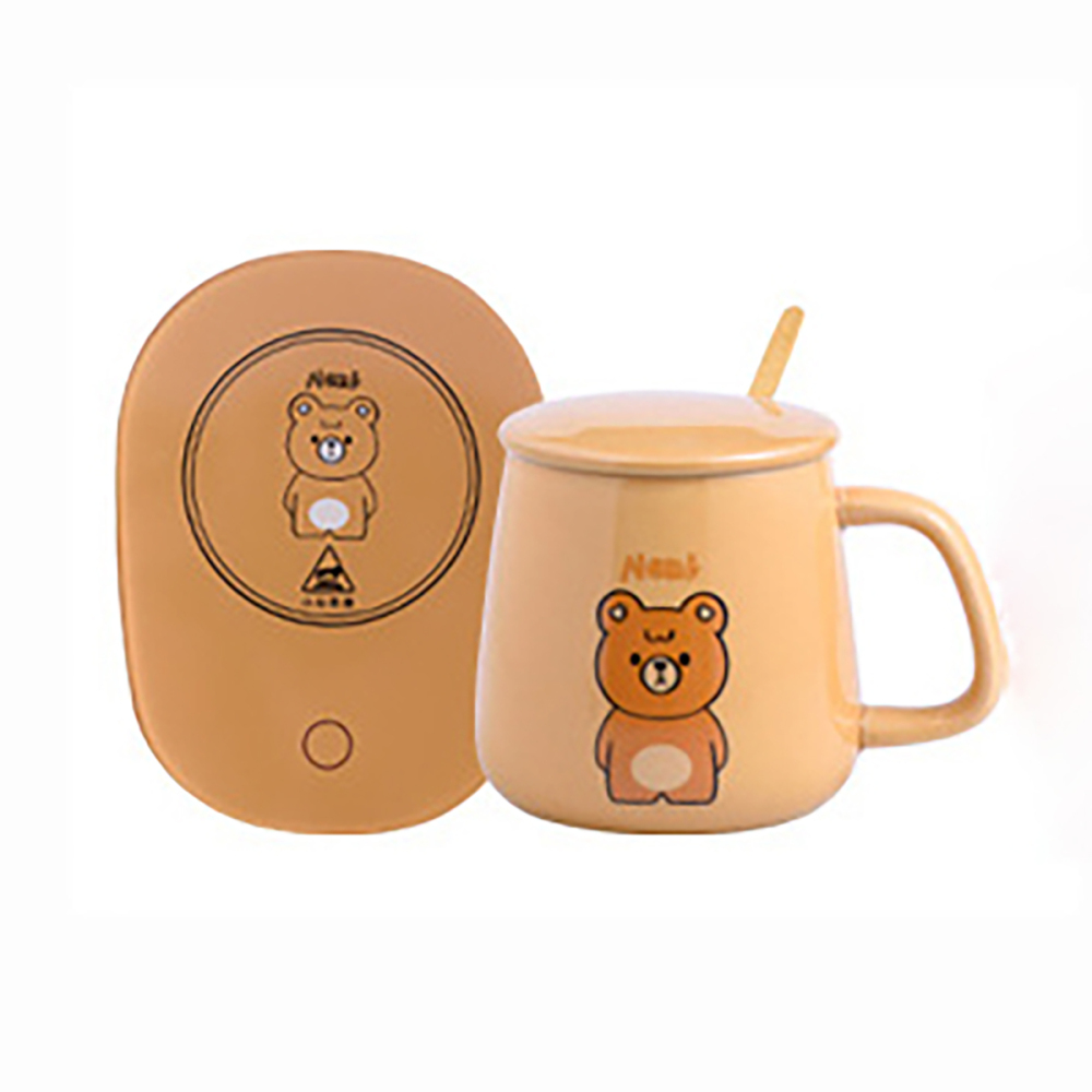 Juego de caja de regalo de taza termostática de 55 grados, 420 ml