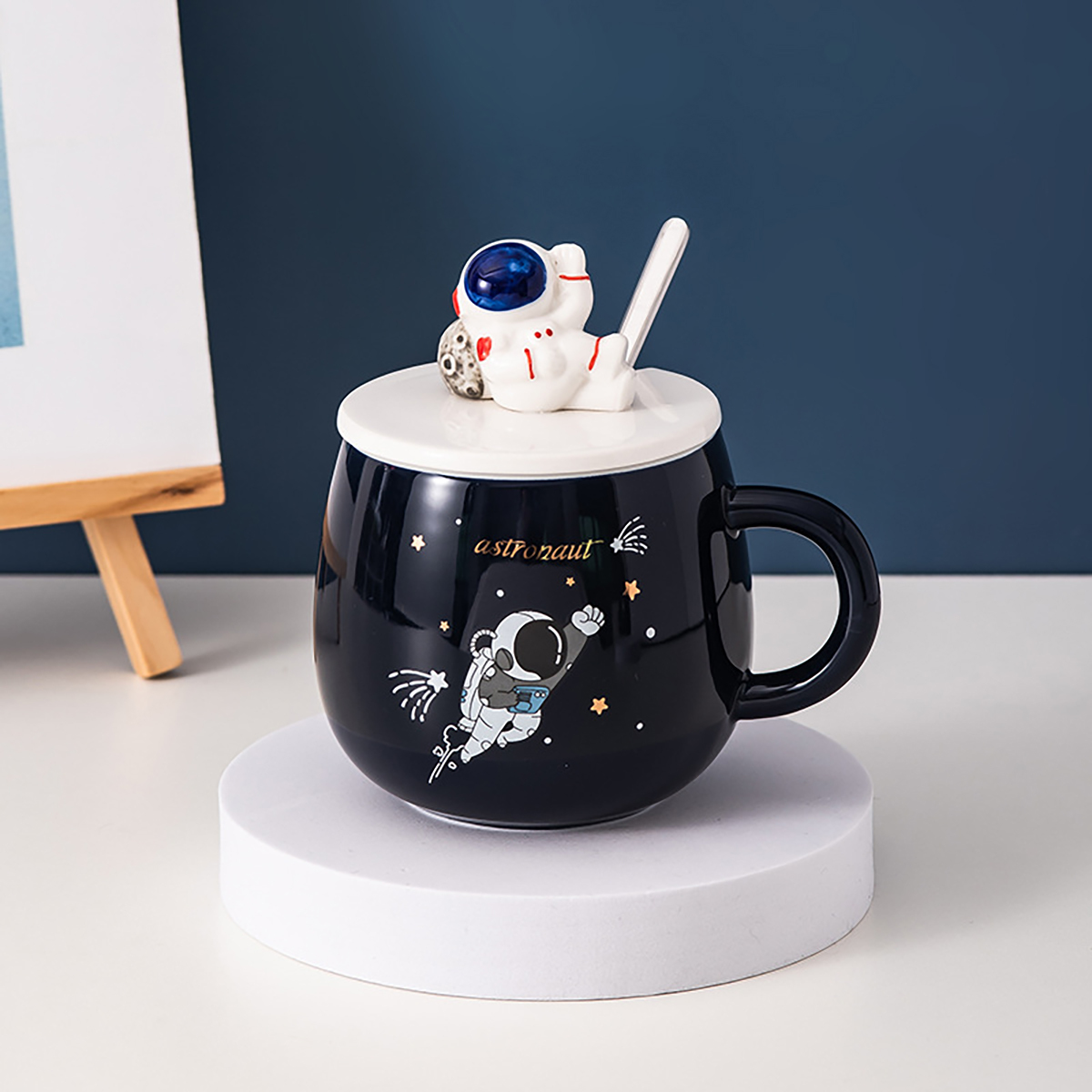 480 ml Taza de cerámica de astronauta