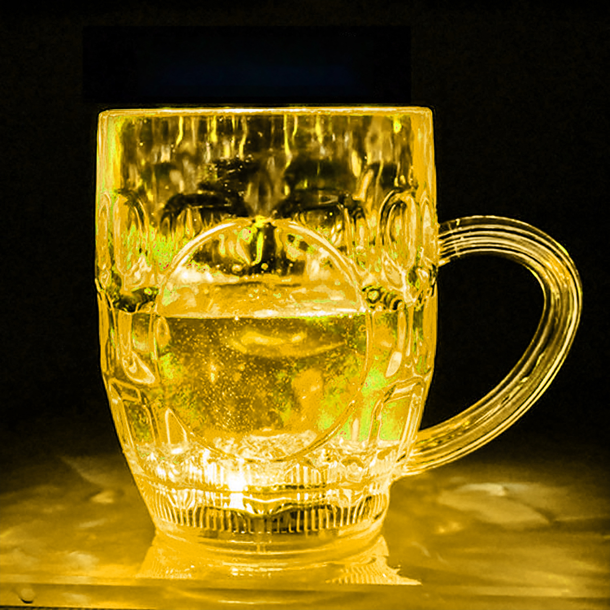 285 ml Jarra de cerveza grande, luz con sensor