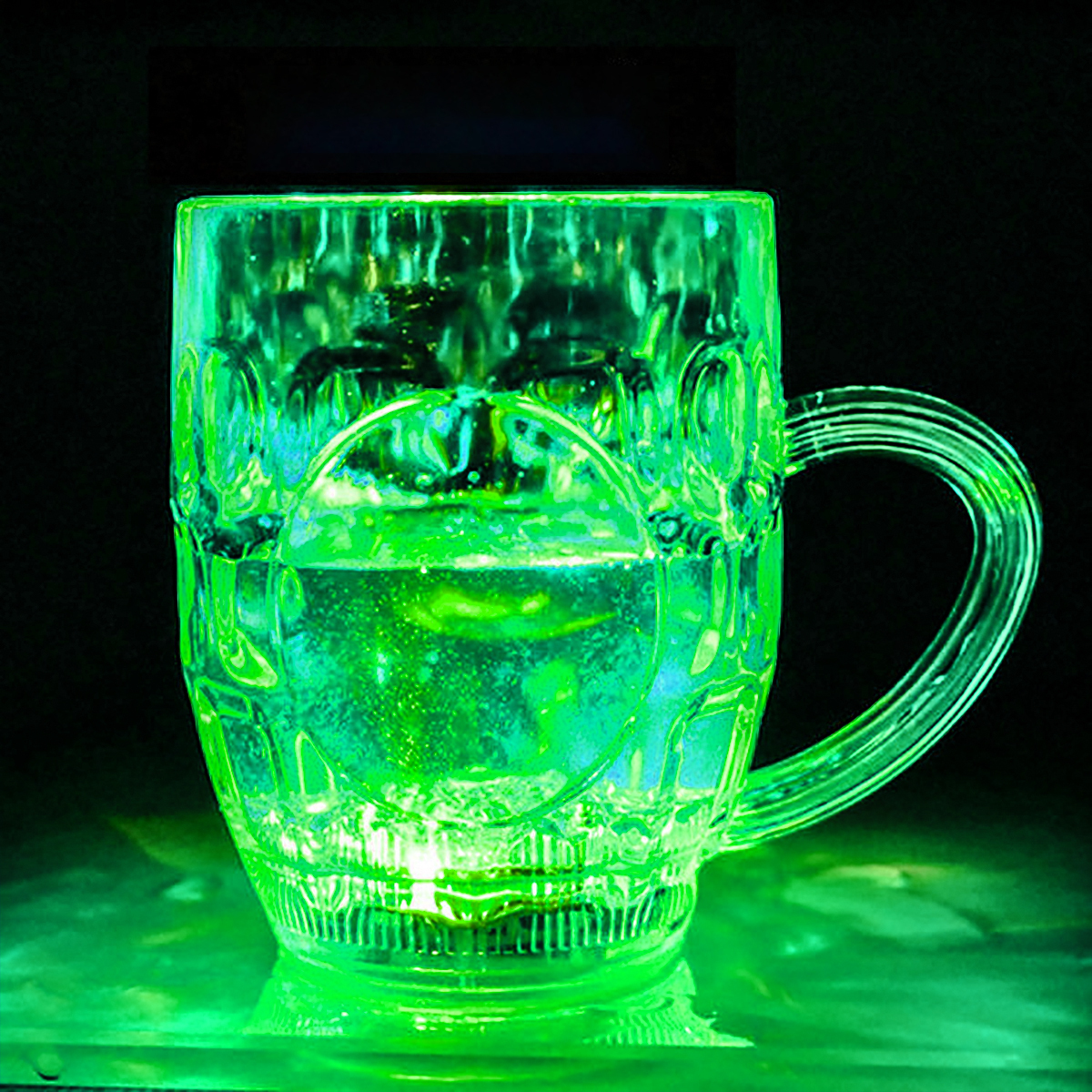 285 ml Jarra de cerveza grande, luz con sensor