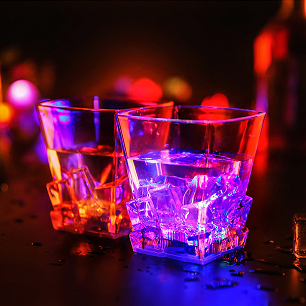 Vaso de whisky de 300 ml, luz con sensor