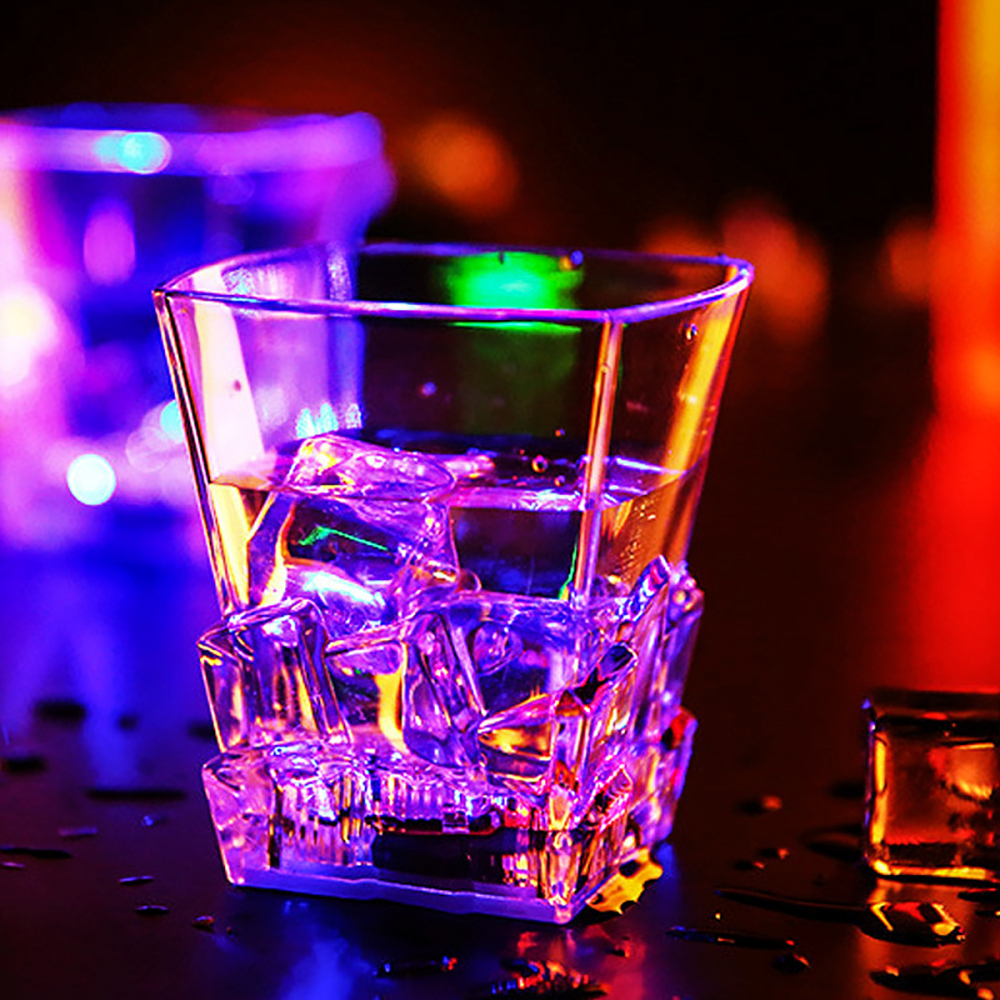 Vaso de whisky de 300 ml, luz con sensor