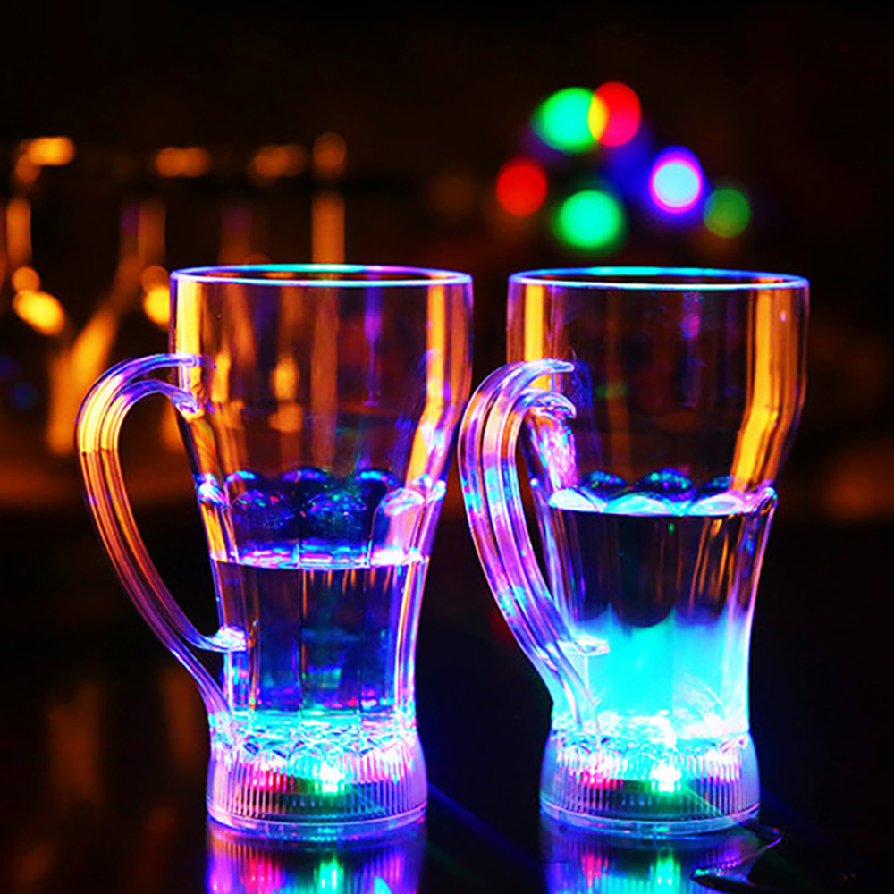 500 ml Taza de agua luminosa LED de colores,Vierta agua en la taza y brillará